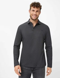 Herren Langarmshirt Style PRESCOT, Schwarz, Gr. XXXL