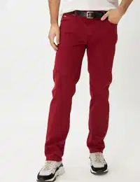 Herren Five-Pocket-Hose Style CADIZ, Rot, Gr. 36/30
