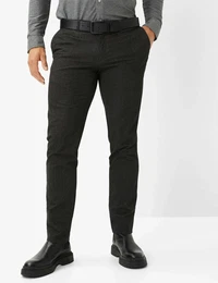 Herren Flatfronthose Style FABIO, Dunkelgrau, Gr. 40/34