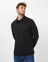 Herren Polo Style PIRLO, Schwarz, Gr. XL