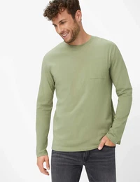 Herren Shirt Style TIMON, Salbeigrn, Gr. XS