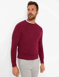 Herren Strickpullover Style ROY, Pink, Gr. XL