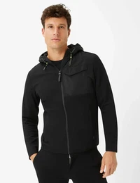 Herren Sweatjacke Style SEVEN, Schwarz, Gr. M