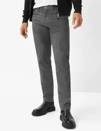 Herren Five-Pocket-Hose Style CADIZ, Dunkelgrau, Gr. 40/32