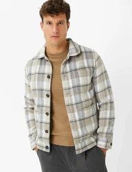 Brax Langarmhemd Style SANTIAGO beige/dunkelbeige