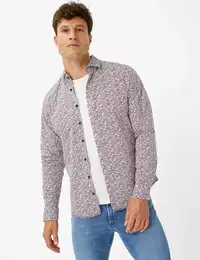 Herren Hemd Style HAROLD, Beere, Gr. XXXL