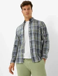 Brax Langarmhemd Style DANIEL Khaki