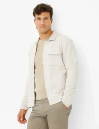 Herren Sweatjacke Style SANTIAGO, beige, Gr. XXXL