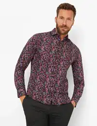 Herren Hemd Style HAROLD, Beere, Gr. XL