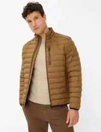 Herren Steppjacke Style CRAIG, Hellbraun, Gr. M
