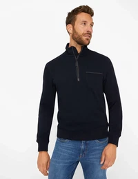 Herren Sweatshirt Style SAVIO, Dunkelblau, Gr. 4XL