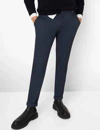 Herren Flatfronthose Style FABIO, Blau, Gr. 36/34