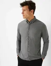 Herren Hemd Style DANIEL, Hellgrau, Gr. XL