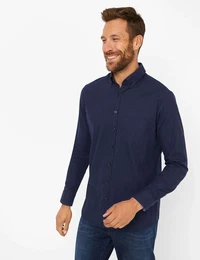 Herren Hemd Style DANIEL, Dunkelblau, Gr. L
