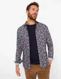 Herren Hemd Style HAROLD, Dunkelblau, Gr. XXL