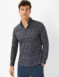 Herren Hemd Style DANIEL, Dunkelblau, Gr. XXL