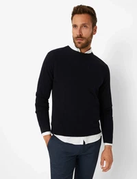 Herren Strickpullover Style RICK, Dunkelblau, Gr. XL