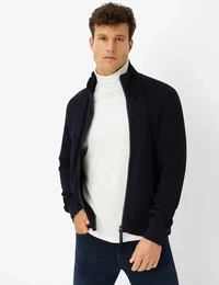 Herren Sweatjacke Style SHELDON, Dunkelblau, Gr. XL