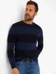 Brax Rundhalspullover Style RICK Dunkelblau/Blau/Hellblau