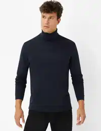 Herren Pullover Style BENNO, Dunkelblau, Gr. XL