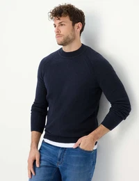 Herren Strickpullover Style BUDDY, Dunkelblau, Gr. XXXL