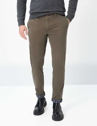 Herren Flatfronthose Style FABIO TT, Khaki, Gr. 36/32