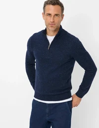 Herren Strickpullover Style STEFFEN, Dunkelblau, Gr. XXXL