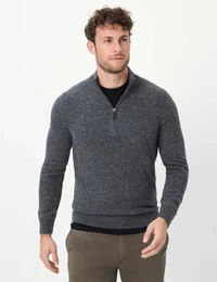 Herren Strickpullover Style STEFFEN, Dunkelgrau, Gr. 4XL