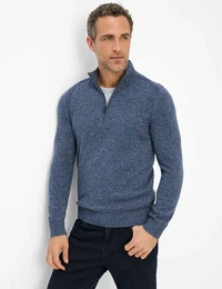 Herren Strickpullover Style STEFFEN, Blau, Gr. 4XL
