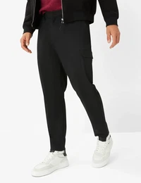 Herren Cargohose Style SILVIO, Schwarz, Gr. 36/36