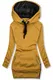 Mustard mikina se sametovou kapucí