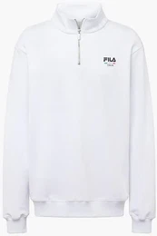 Half-Zip Sweatshirt - Herren - wei