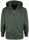 Black Premium by EMP Olivfarbene Kapuzenjacke