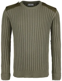 Breitripp Strickpullover
