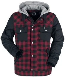 schwarz/rot Winterjacke