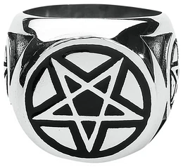 etNox hard and heavy Pentagramm Ring