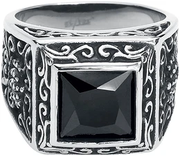 etNox hard and heavy Schwarzer Ring
