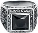 etNox hard and heavy Schwarzer Ring