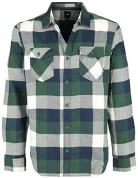 Box Flannel Langarmhemd