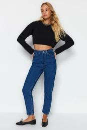 Ženske kavbojke High Waist Mom