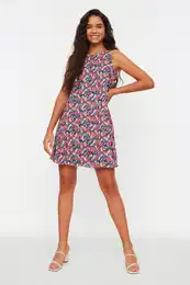 enska obleka Floral Patterned