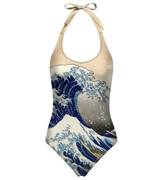 enske enodelne kopalke KANAGAWA WAVE