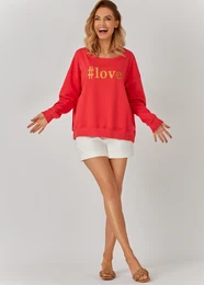 Woman's Sweatshirt #Love