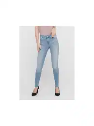 Blue skinny fit cropped jeans Blush - Women's