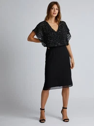 Black dress with sequins