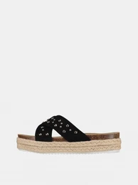 Black women's slippers Haily ́s Riva