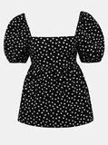 Črna Bluza s Puf Rokavi za dame image