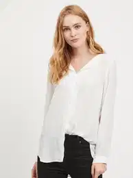 White Long Sleeve Blouse Lucy - Ladies