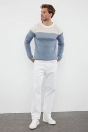 Herren Pullover Color Block