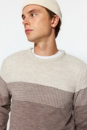 Herren Pullover Color Block